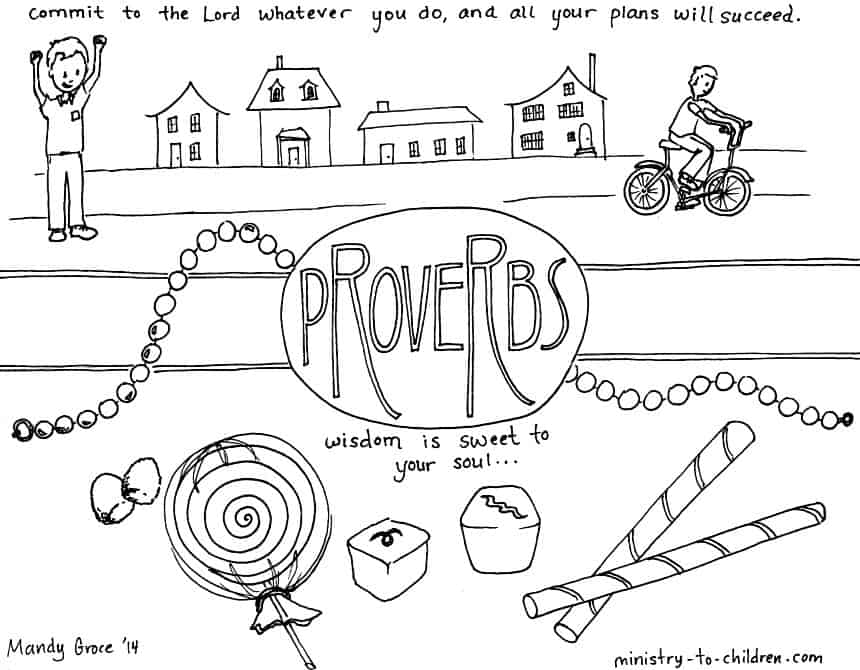 daily proverbs coloring pages - photo #4
