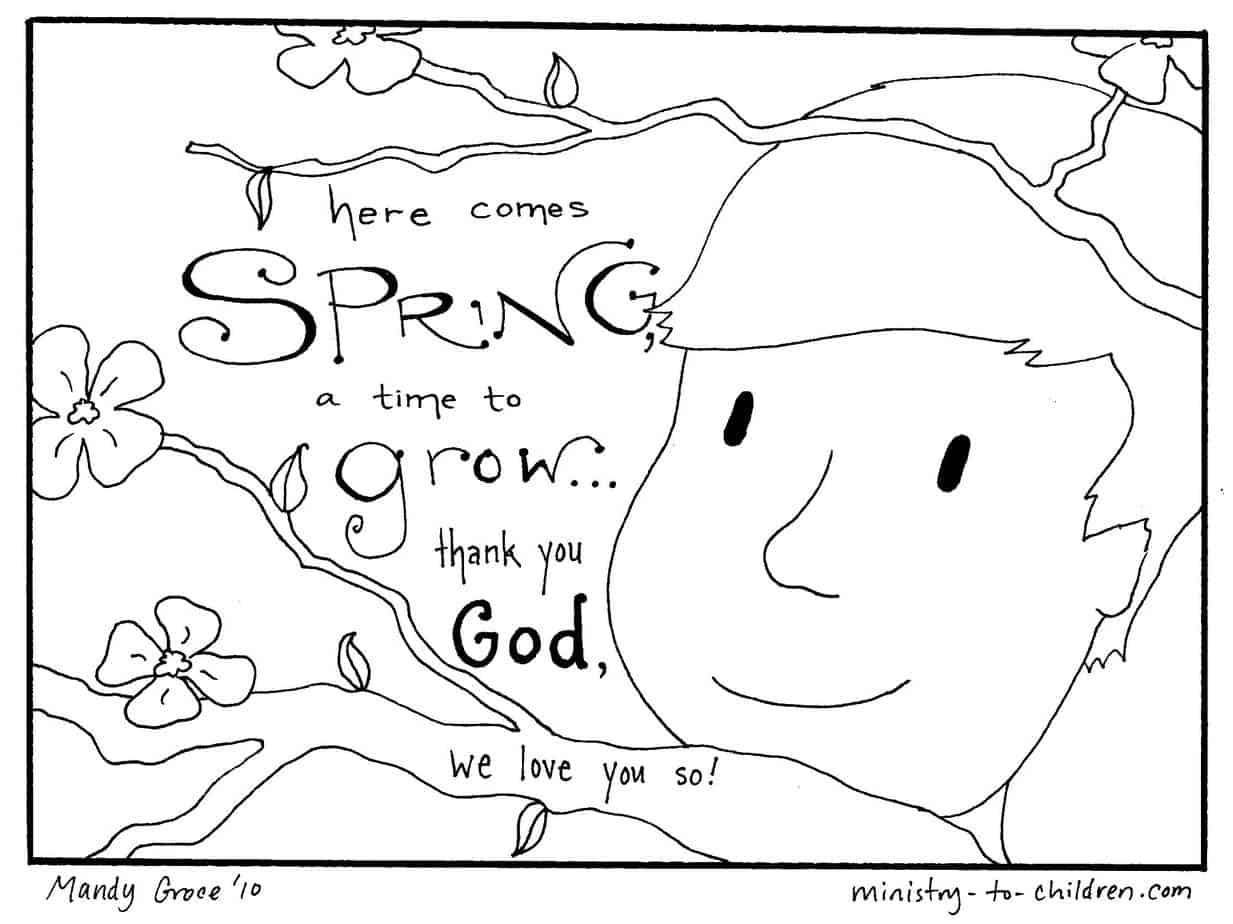 20 Spring Coloring Pages [Easy PDF Print] 20 Free